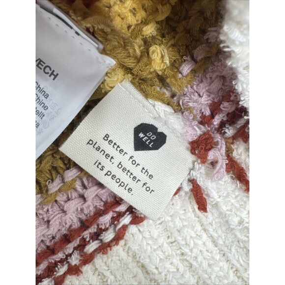 Madewell Women's Stripped‎ Open Front Knit Cardigan Sweater Size XS Chunky Retro - Picture 5 of 11